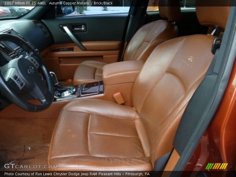 Autumn Copper Metallic / Brick/Black 2007 Infiniti FX 35 AWD
