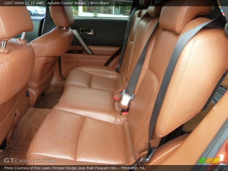 Autumn Copper Metallic / Brick/Black 2007 Infiniti FX 35 AWD