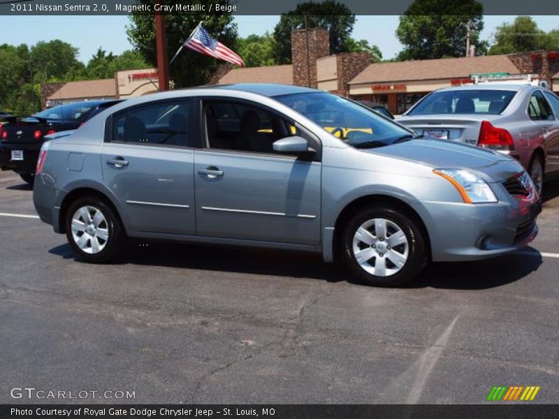 Magnetic Gray Metallic / Beige 2011 Nissan Sentra 2.0
