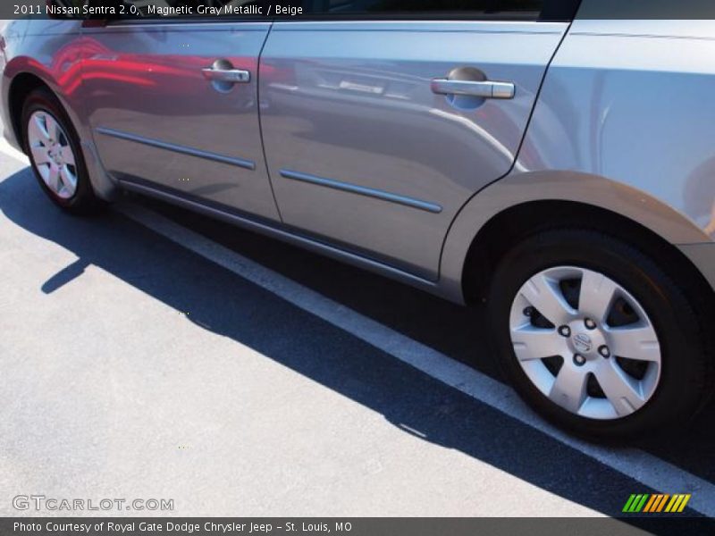 Magnetic Gray Metallic / Beige 2011 Nissan Sentra 2.0