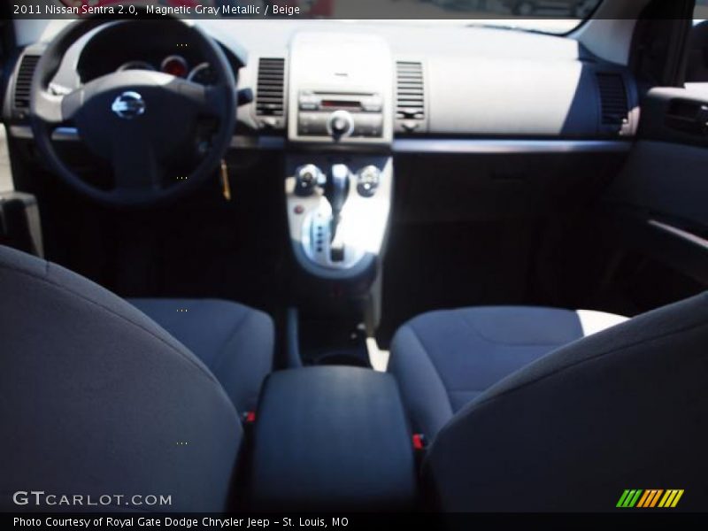 Magnetic Gray Metallic / Beige 2011 Nissan Sentra 2.0