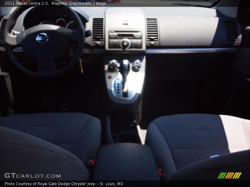 Magnetic Gray Metallic / Beige 2011 Nissan Sentra 2.0