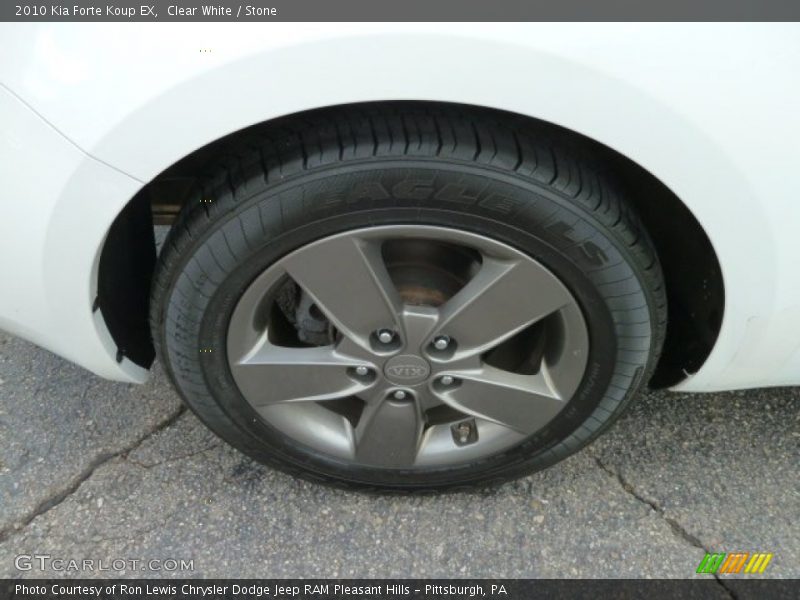 Clear White / Stone 2010 Kia Forte Koup EX