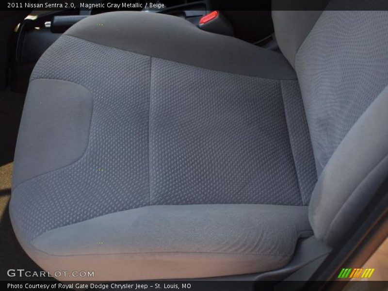 Magnetic Gray Metallic / Beige 2011 Nissan Sentra 2.0