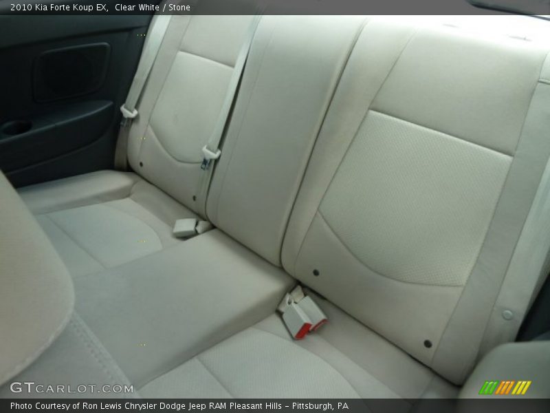 Clear White / Stone 2010 Kia Forte Koup EX