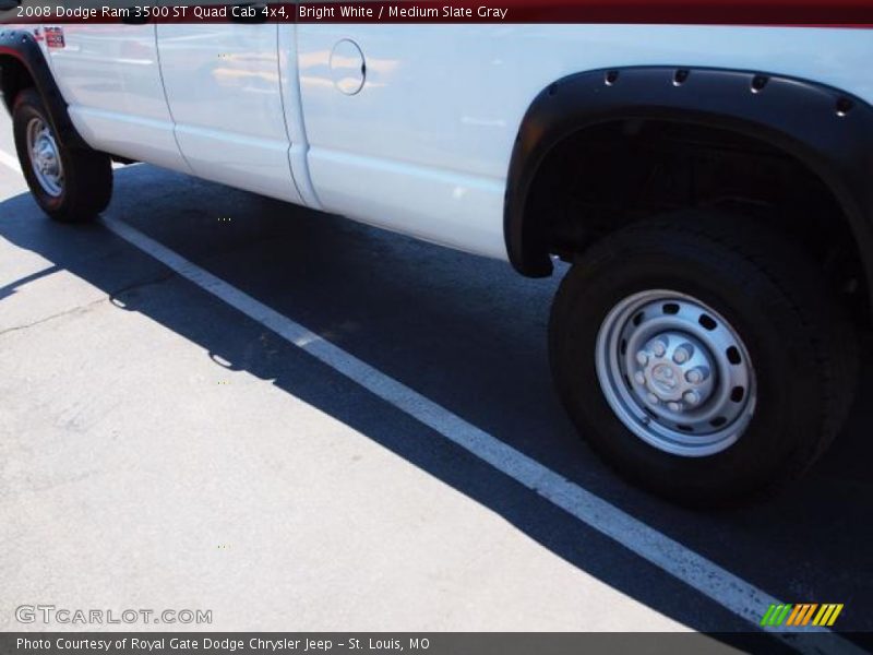 Bright White / Medium Slate Gray 2008 Dodge Ram 3500 ST Quad Cab 4x4
