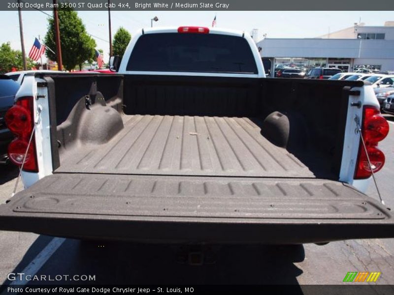 Bright White / Medium Slate Gray 2008 Dodge Ram 3500 ST Quad Cab 4x4