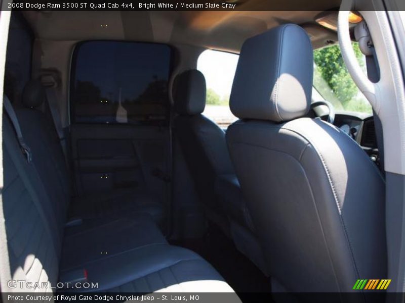 Bright White / Medium Slate Gray 2008 Dodge Ram 3500 ST Quad Cab 4x4