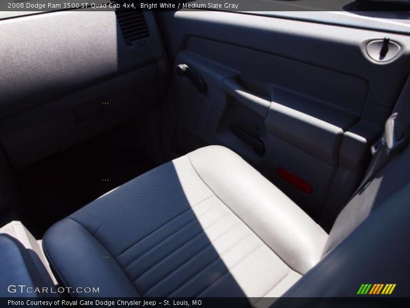 Bright White / Medium Slate Gray 2008 Dodge Ram 3500 ST Quad Cab 4x4