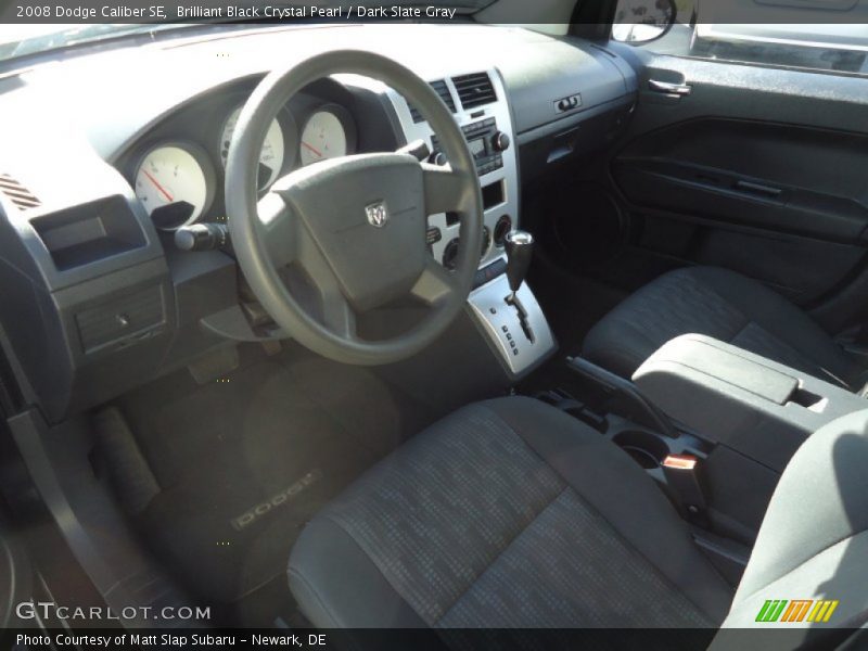 Brilliant Black Crystal Pearl / Dark Slate Gray 2008 Dodge Caliber SE