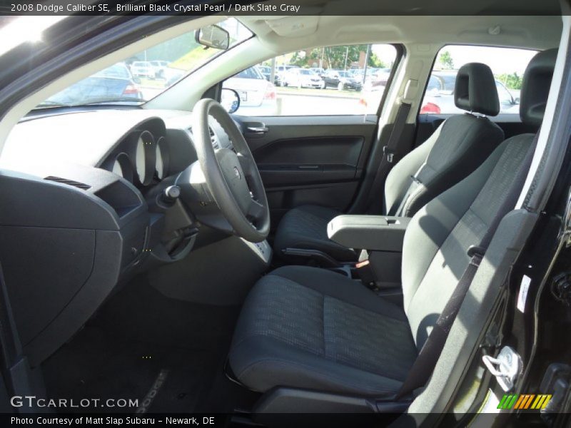 Brilliant Black Crystal Pearl / Dark Slate Gray 2008 Dodge Caliber SE