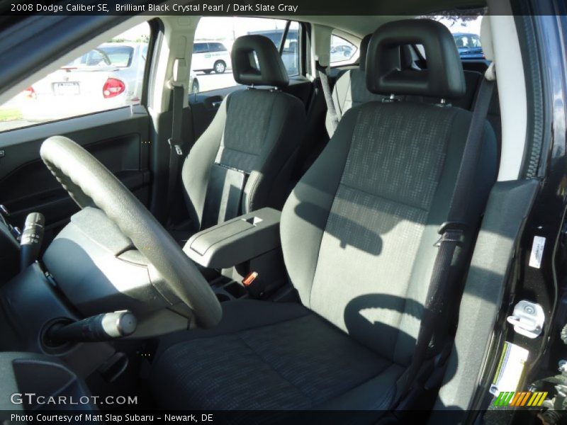 Brilliant Black Crystal Pearl / Dark Slate Gray 2008 Dodge Caliber SE