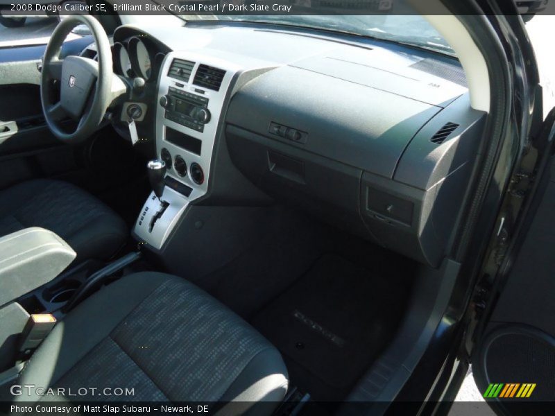 Brilliant Black Crystal Pearl / Dark Slate Gray 2008 Dodge Caliber SE