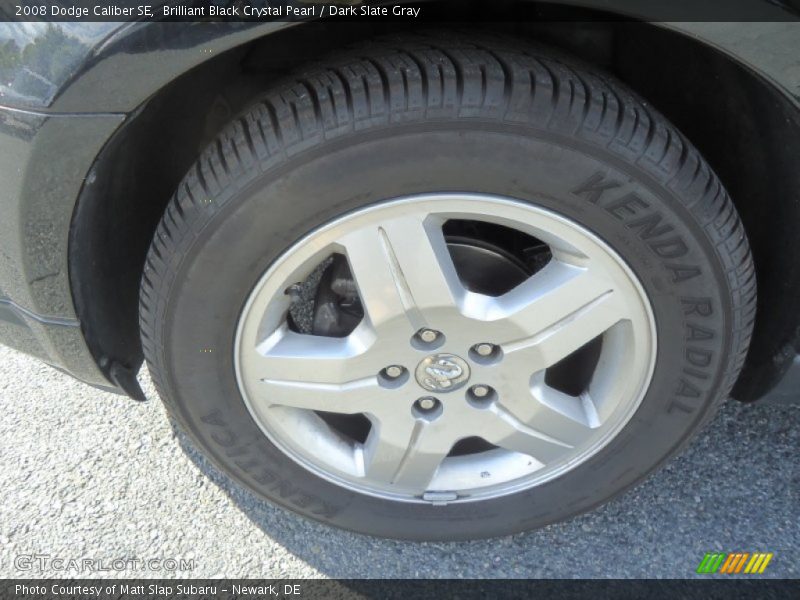 Brilliant Black Crystal Pearl / Dark Slate Gray 2008 Dodge Caliber SE