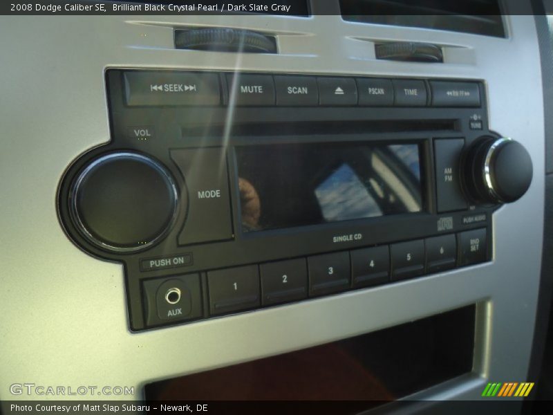Brilliant Black Crystal Pearl / Dark Slate Gray 2008 Dodge Caliber SE