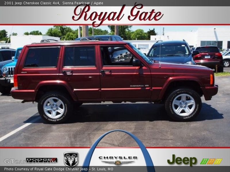 Sienna Pearlcoat / Agate 2001 Jeep Cherokee Classic 4x4