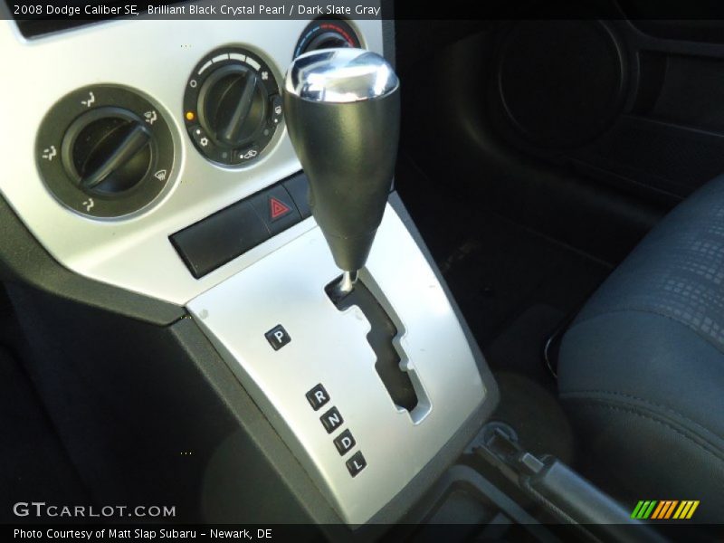 Brilliant Black Crystal Pearl / Dark Slate Gray 2008 Dodge Caliber SE