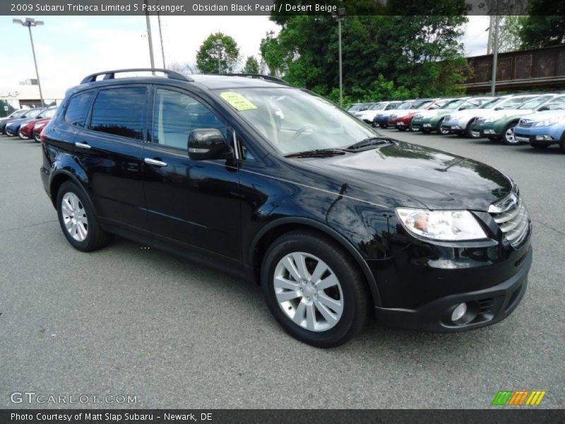 Obsidian Black Pearl / Desert Beige 2009 Subaru Tribeca Limited 5 Passenger