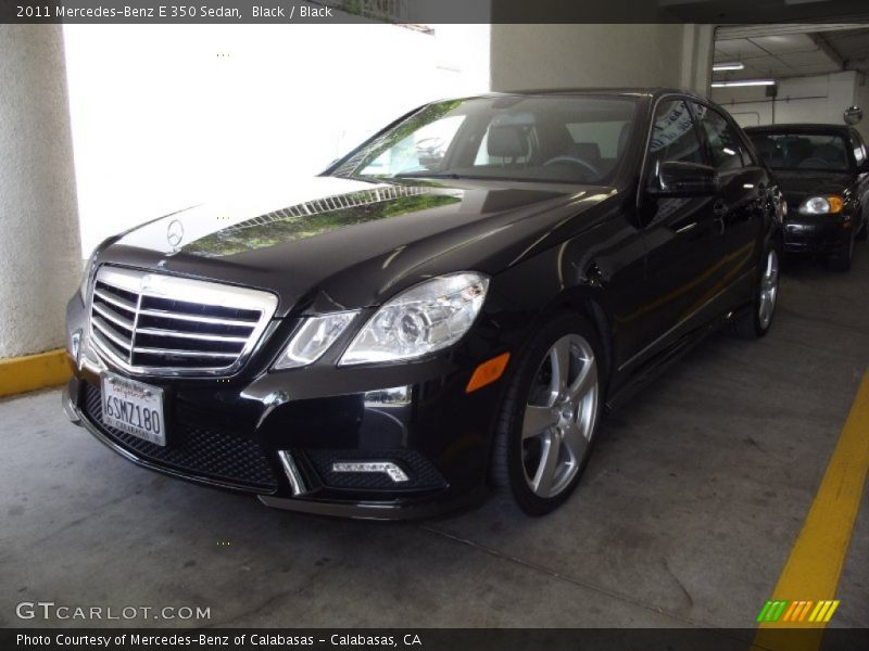 Black / Black 2011 Mercedes-Benz E 350 Sedan