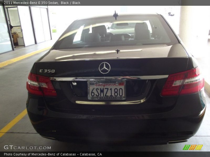 Black / Black 2011 Mercedes-Benz E 350 Sedan