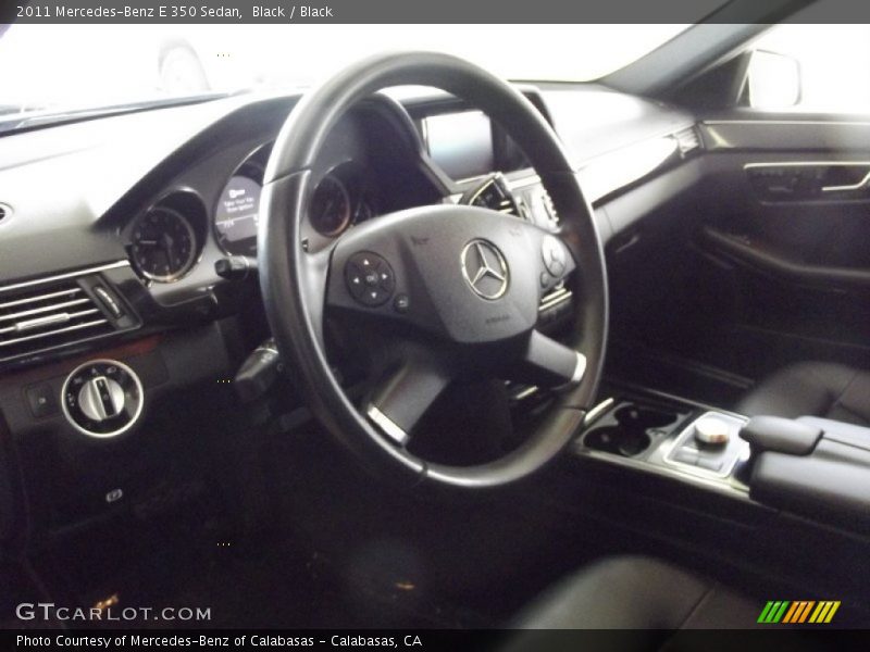 Black / Black 2011 Mercedes-Benz E 350 Sedan