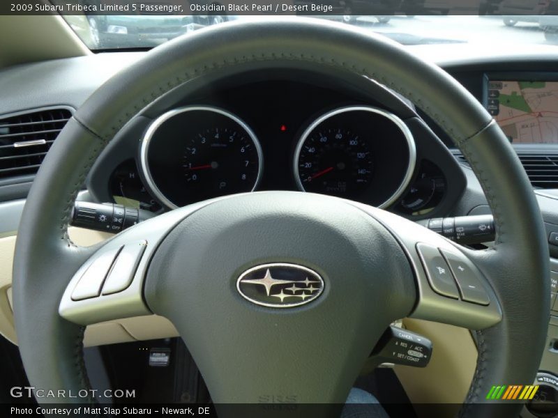 Obsidian Black Pearl / Desert Beige 2009 Subaru Tribeca Limited 5 Passenger