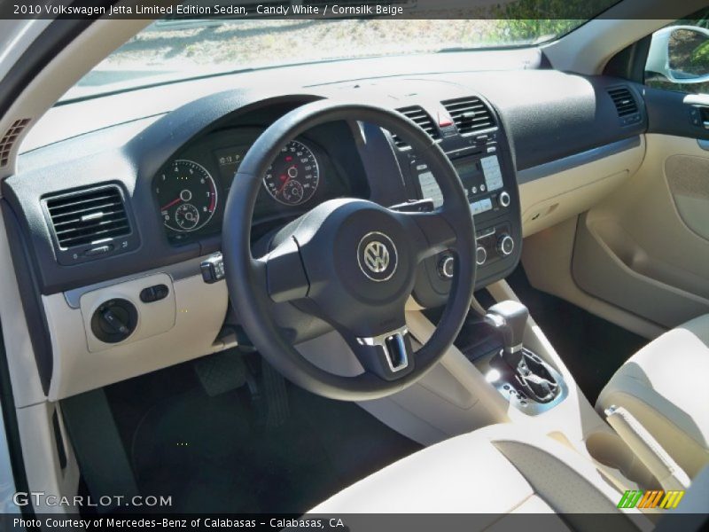 Candy White / Cornsilk Beige 2010 Volkswagen Jetta Limited Edition Sedan