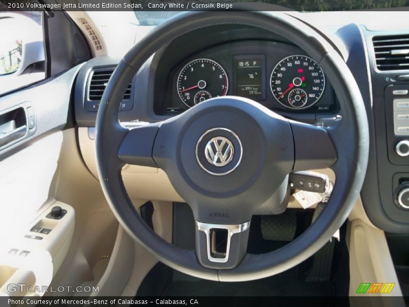 Candy White / Cornsilk Beige 2010 Volkswagen Jetta Limited Edition Sedan