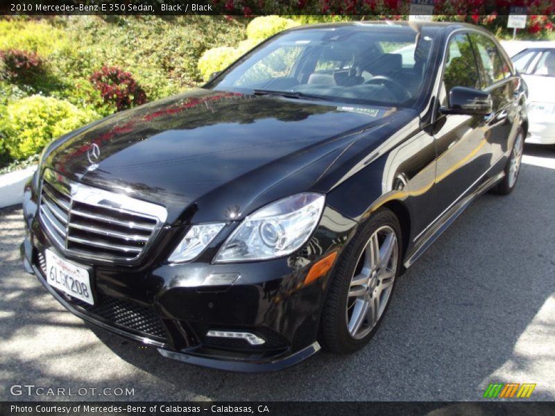 Black / Black 2010 Mercedes-Benz E 350 Sedan