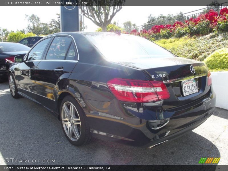 Black / Black 2010 Mercedes-Benz E 350 Sedan