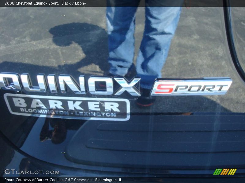 Black / Ebony 2008 Chevrolet Equinox Sport