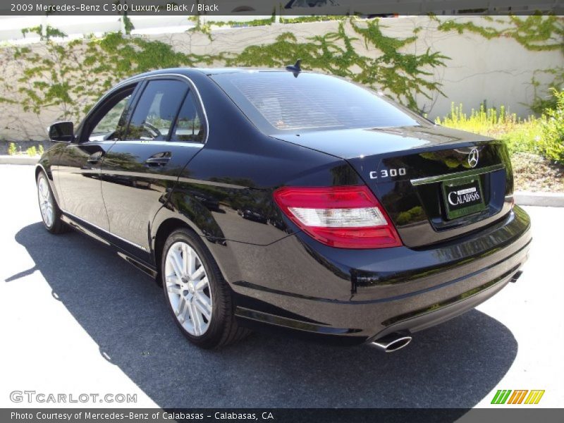 Black / Black 2009 Mercedes-Benz C 300 Luxury