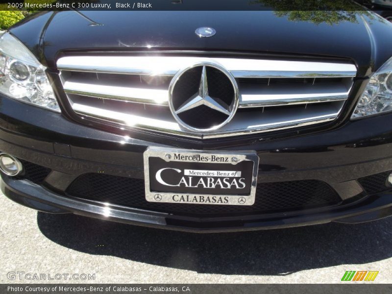 Black / Black 2009 Mercedes-Benz C 300 Luxury