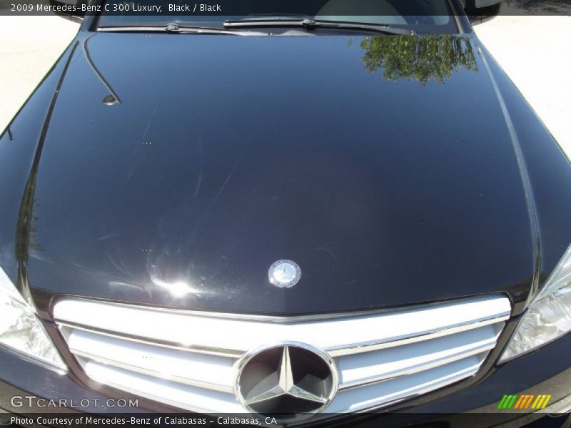 Black / Black 2009 Mercedes-Benz C 300 Luxury