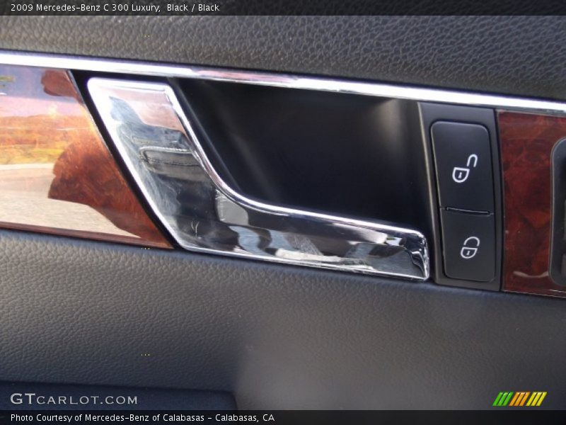 Black / Black 2009 Mercedes-Benz C 300 Luxury