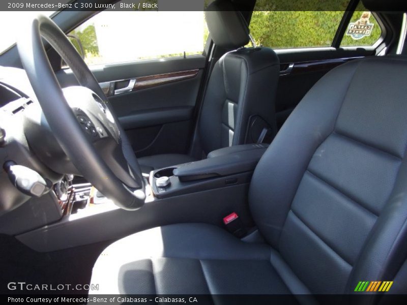 Black / Black 2009 Mercedes-Benz C 300 Luxury