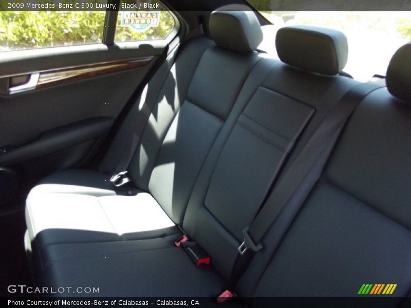 Black / Black 2009 Mercedes-Benz C 300 Luxury
