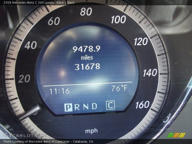 Black / Black 2009 Mercedes-Benz C 300 Luxury