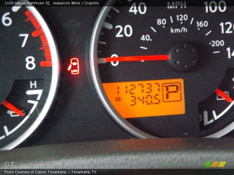 Avalanche White / Graphite 2008 Nissan Pathfinder SE