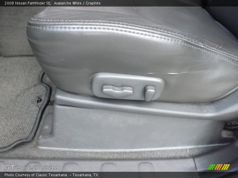 Avalanche White / Graphite 2008 Nissan Pathfinder SE