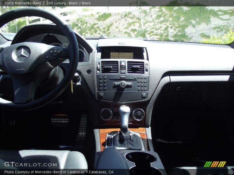 Black / Black 2009 Mercedes-Benz C 300 Luxury