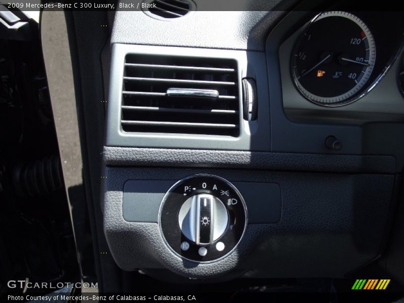 Black / Black 2009 Mercedes-Benz C 300 Luxury