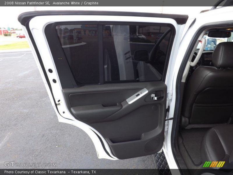 Avalanche White / Graphite 2008 Nissan Pathfinder SE
