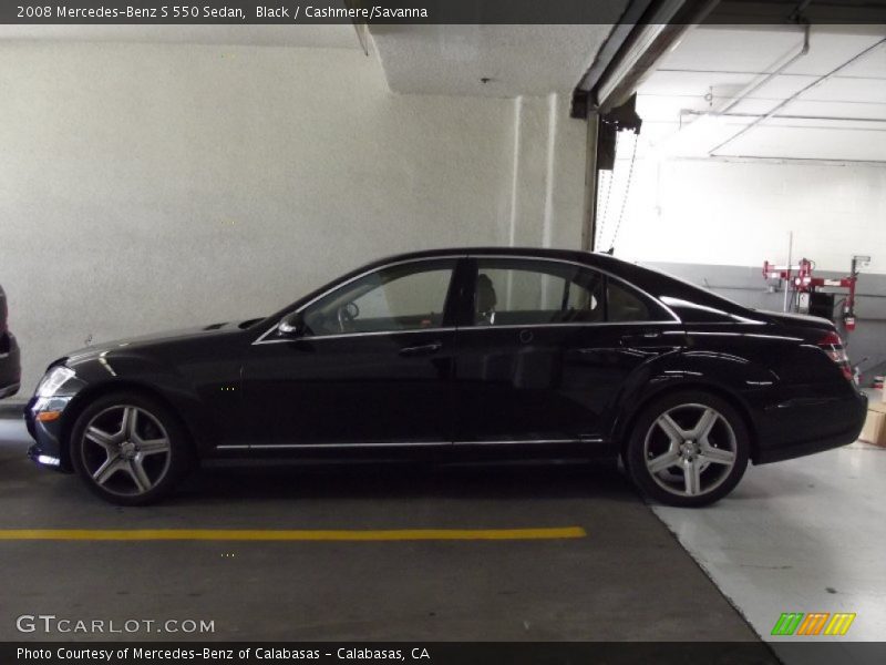 Black / Cashmere/Savanna 2008 Mercedes-Benz S 550 Sedan