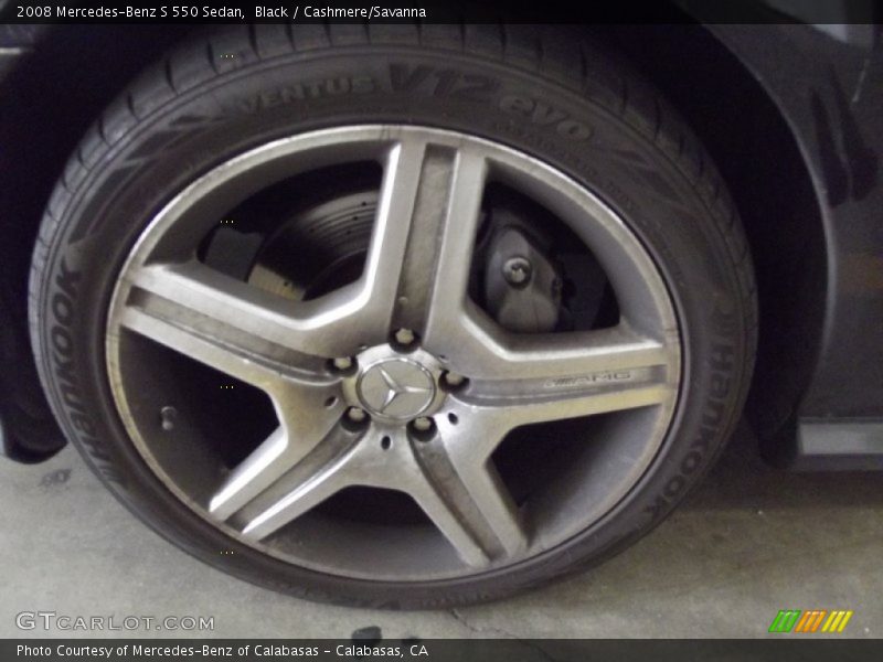 Black / Cashmere/Savanna 2008 Mercedes-Benz S 550 Sedan