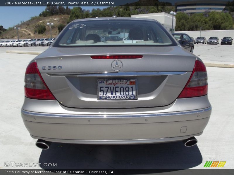 Pewter Metallic / Cashmere 2007 Mercedes-Benz E 350 Sedan