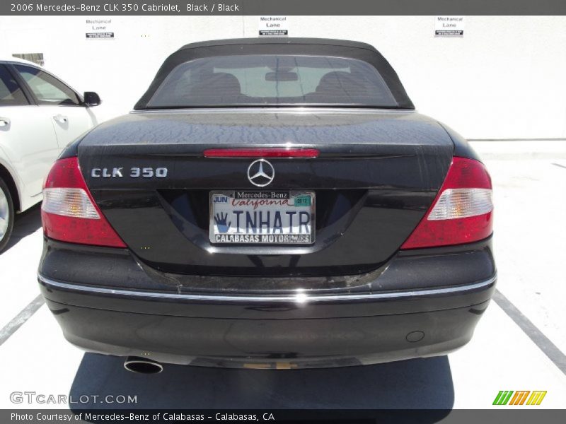 Black / Black 2006 Mercedes-Benz CLK 350 Cabriolet