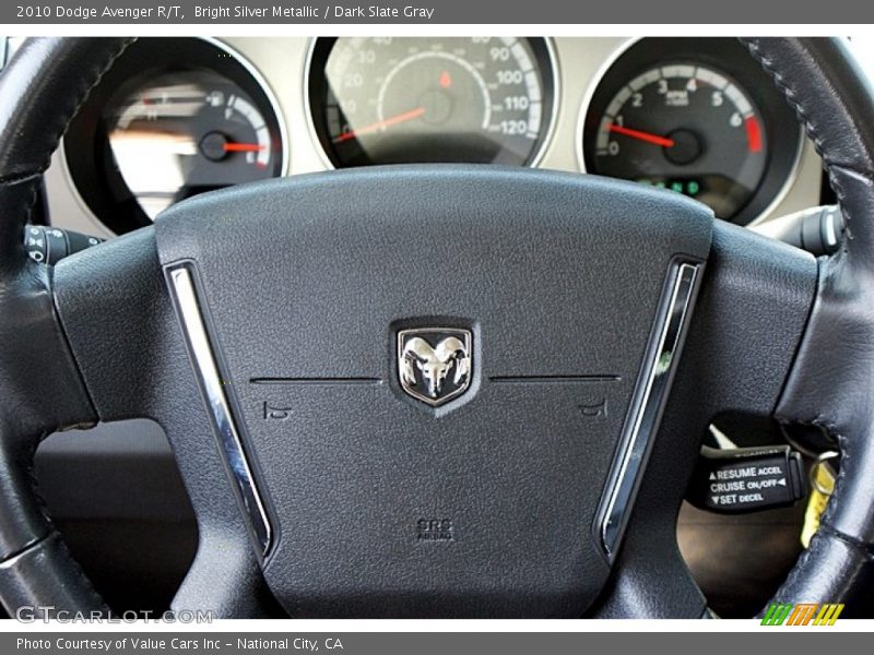 Bright Silver Metallic / Dark Slate Gray 2010 Dodge Avenger R/T