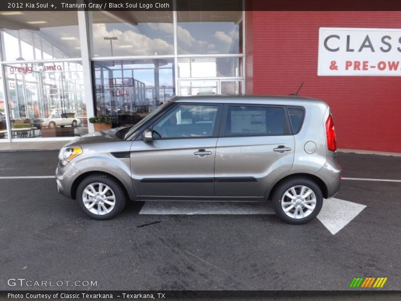 Titanium Gray / Black Soul Logo Cloth 2012 Kia Soul +
