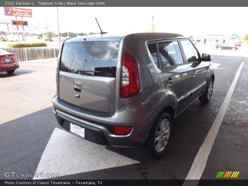 Titanium Gray / Black Soul Logo Cloth 2012 Kia Soul +